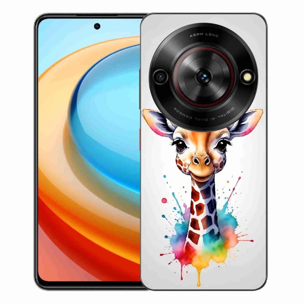 ZTE Blade A75 zselés tok mmCase - zsiráf 1