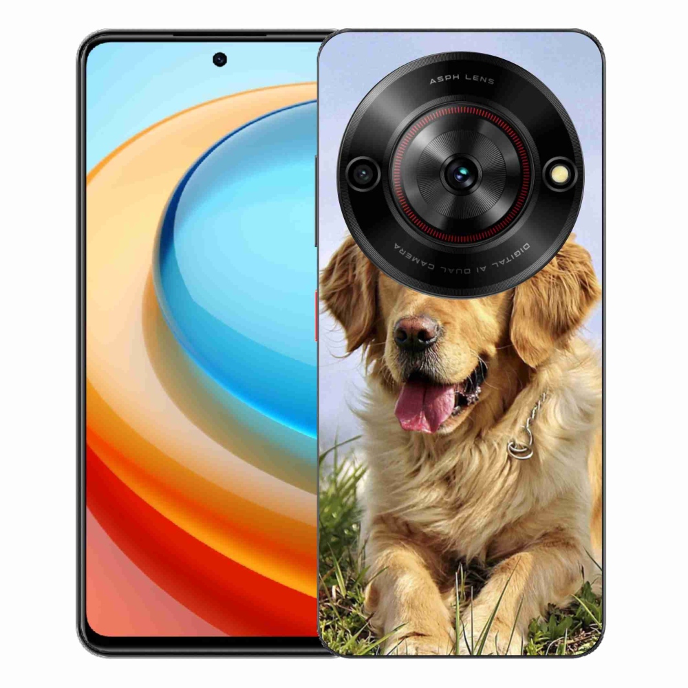 ZTE Blade A75 zselés tok mmCase - arany retriever