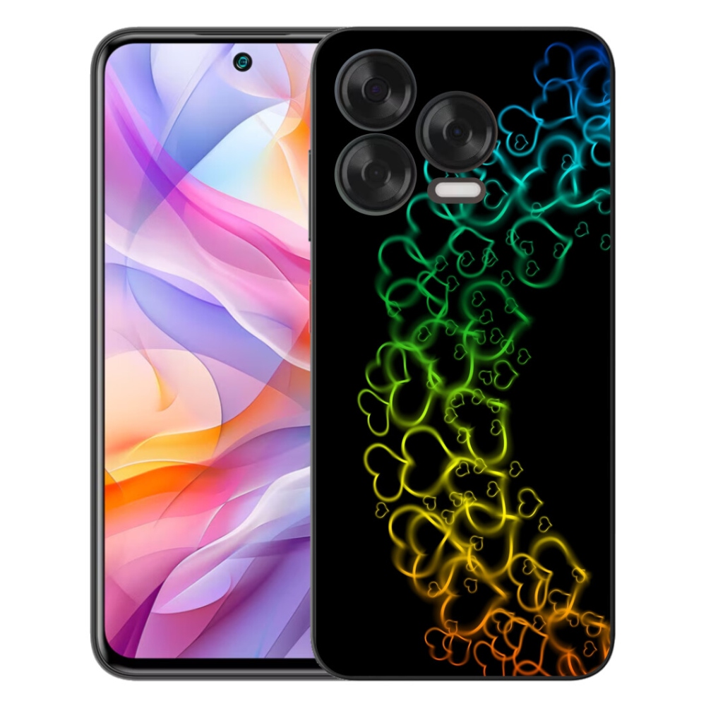 mmCase gél tok a ZTE Blade V70 Vita készülékhez – színes szívek