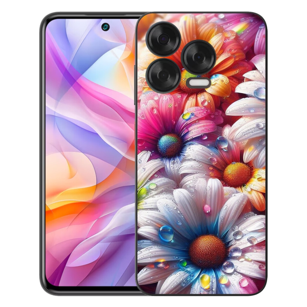 mmCase gél tok a ZTE Blade V70 Vita készülékhez – színes margaréták