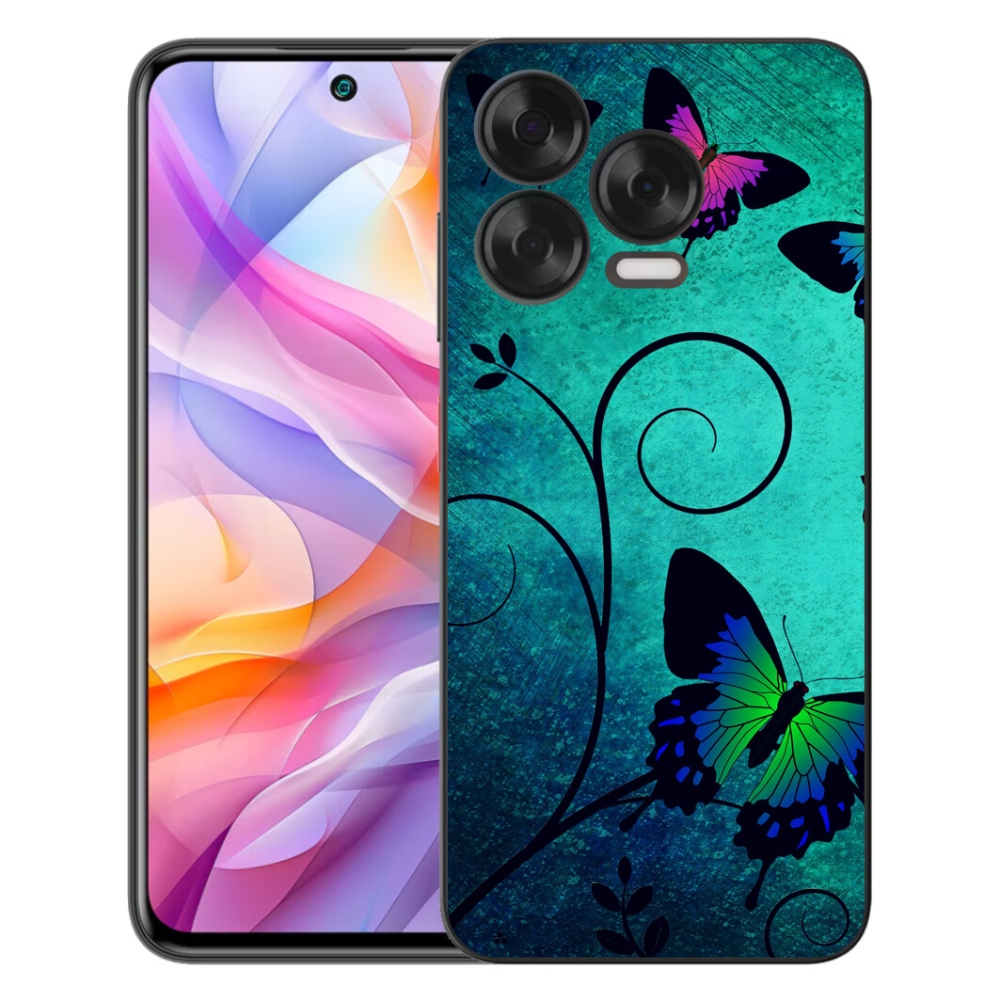 mmCase gélhuzat a ZTE Blade V70 Vita készülékhez – színes pillangók