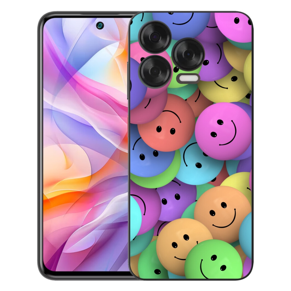mmCase gél tok a ZTE Blade V70 Vita készülékhez – színes smiley-k