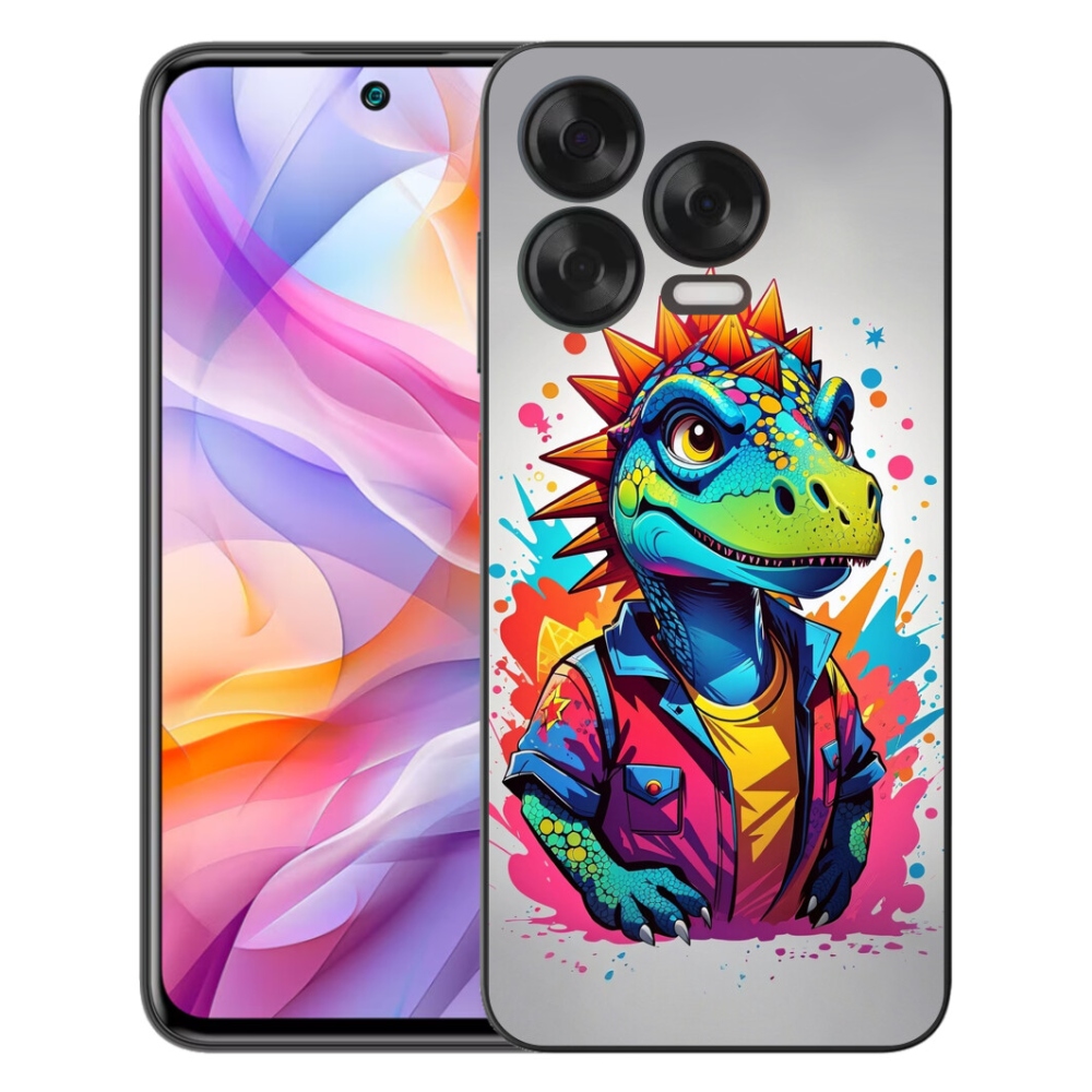 mmCase gél tok a ZTE Blade V70 Vita készülékhez – színes dinoszaurusz