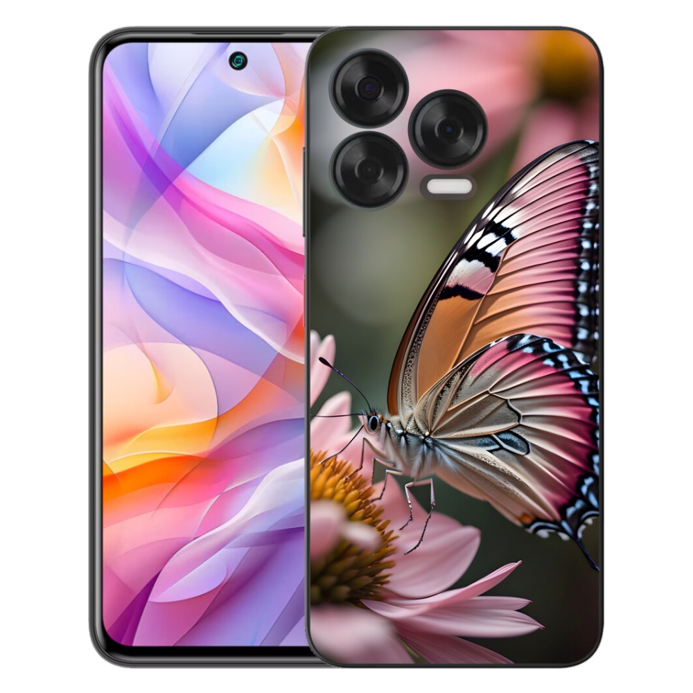 mmCase gél tok a ZTE Blade V70 Vita készülékhez – színes pillangó