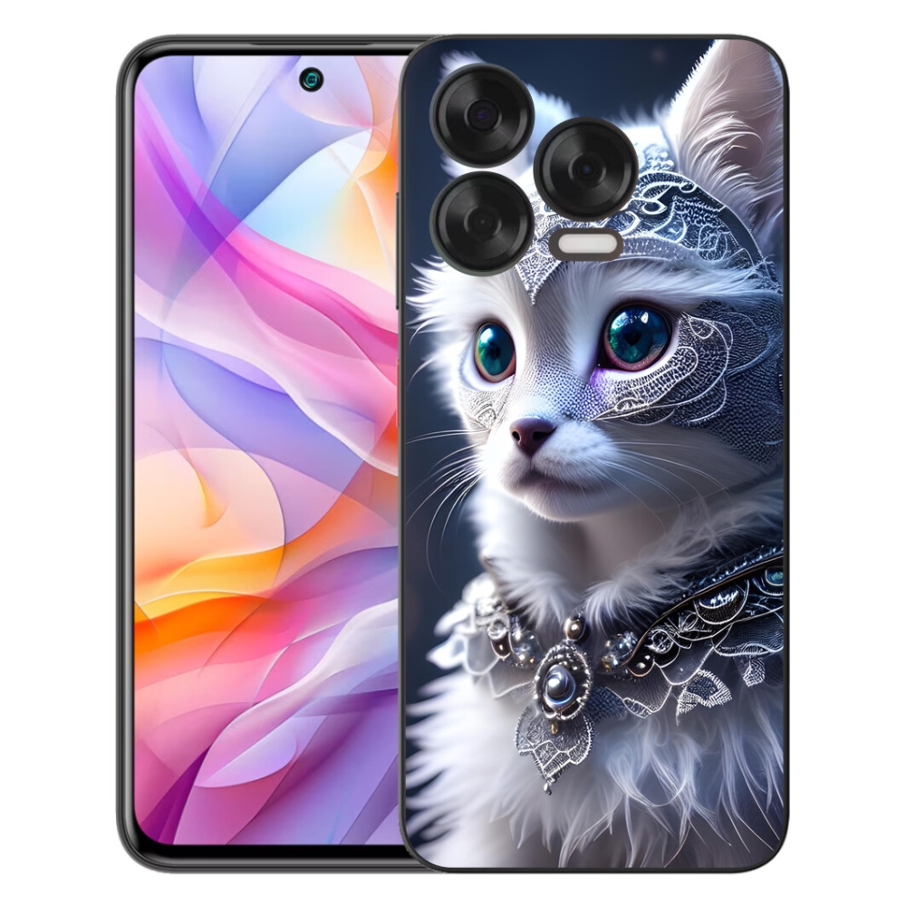 mmCase gél tok a ZTE Blade V70 Vita készülékhez – fehér macska