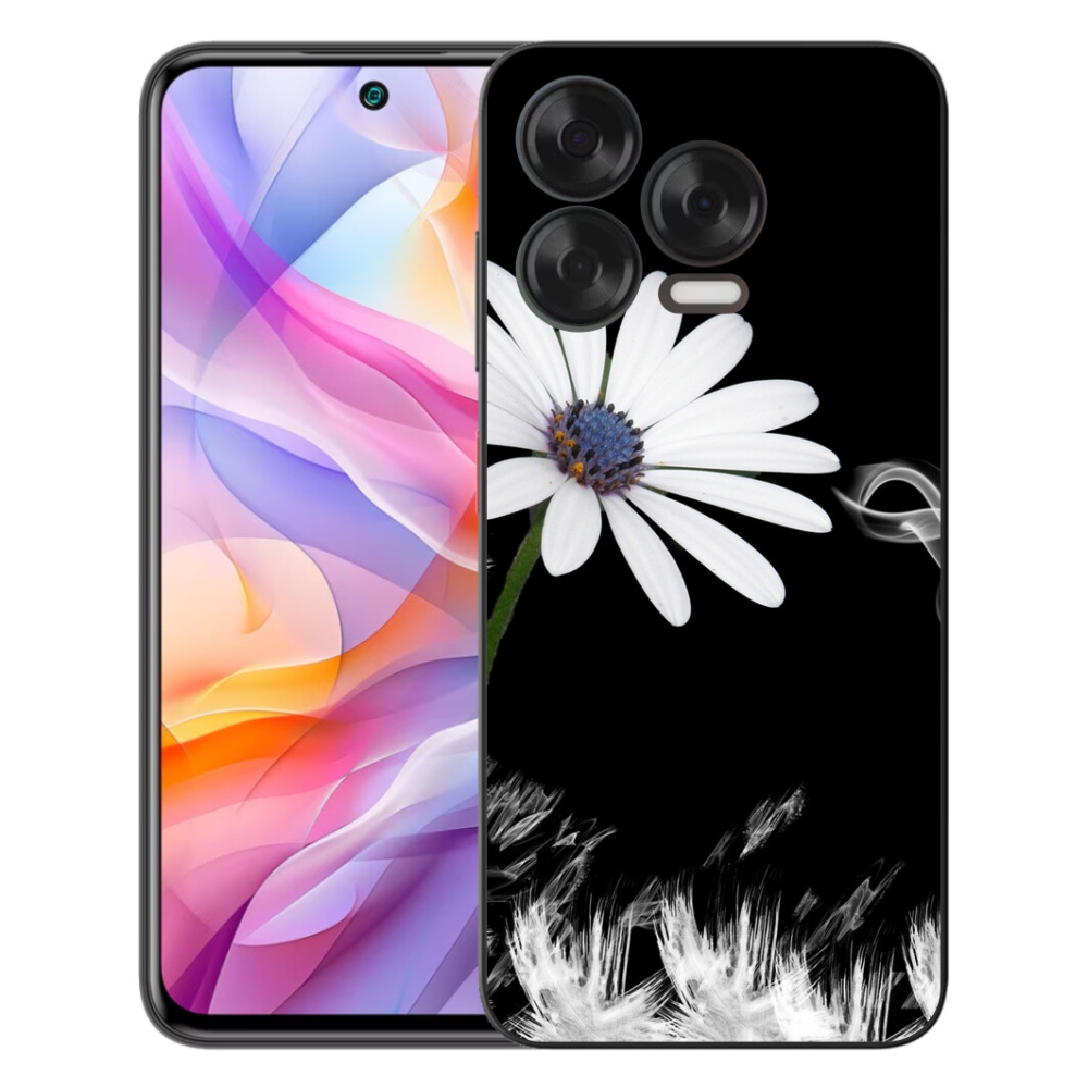 mmCase gél tok a ZTE Blade V70 Vita készülékhez – fehér virág