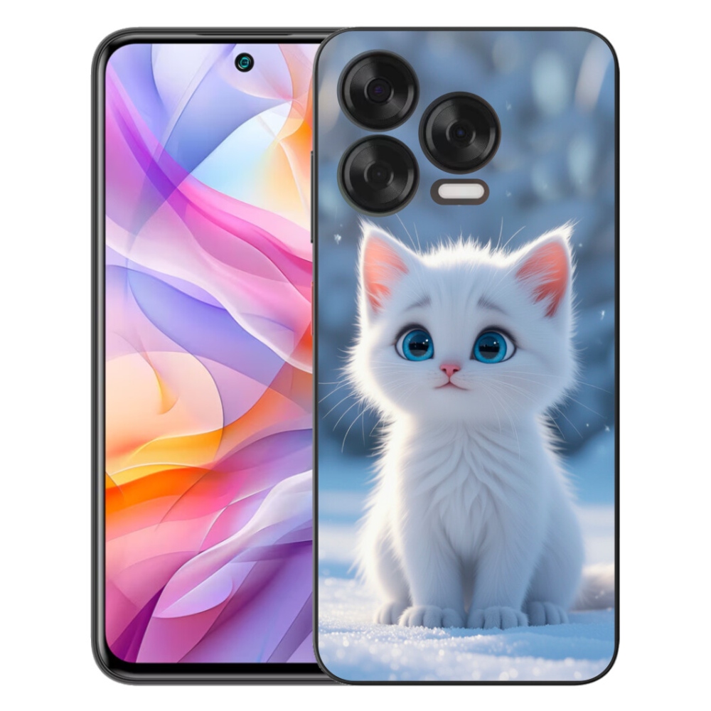 mmCase géltok a ZTE Blade V70 Vita készülékhez – fehér cica 3
