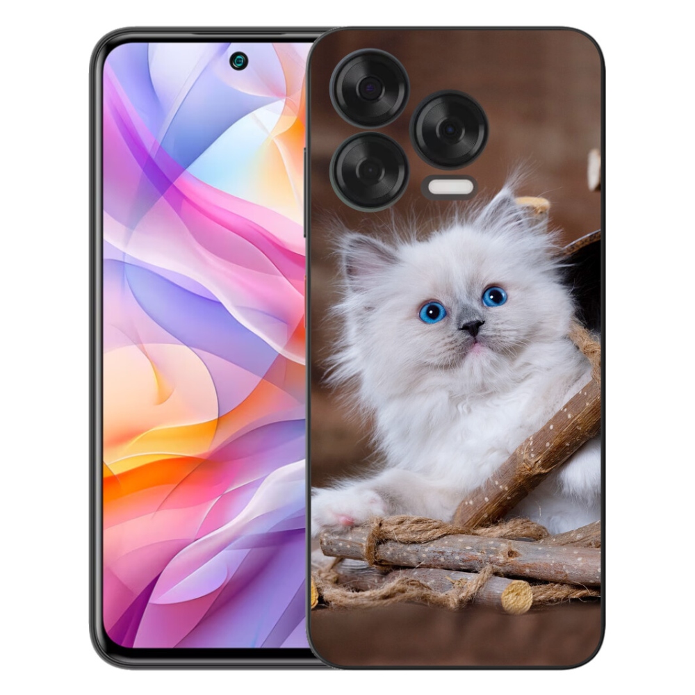 mmCase gél tok a ZTE Blade V70 Vita készülékhez – fehér cica