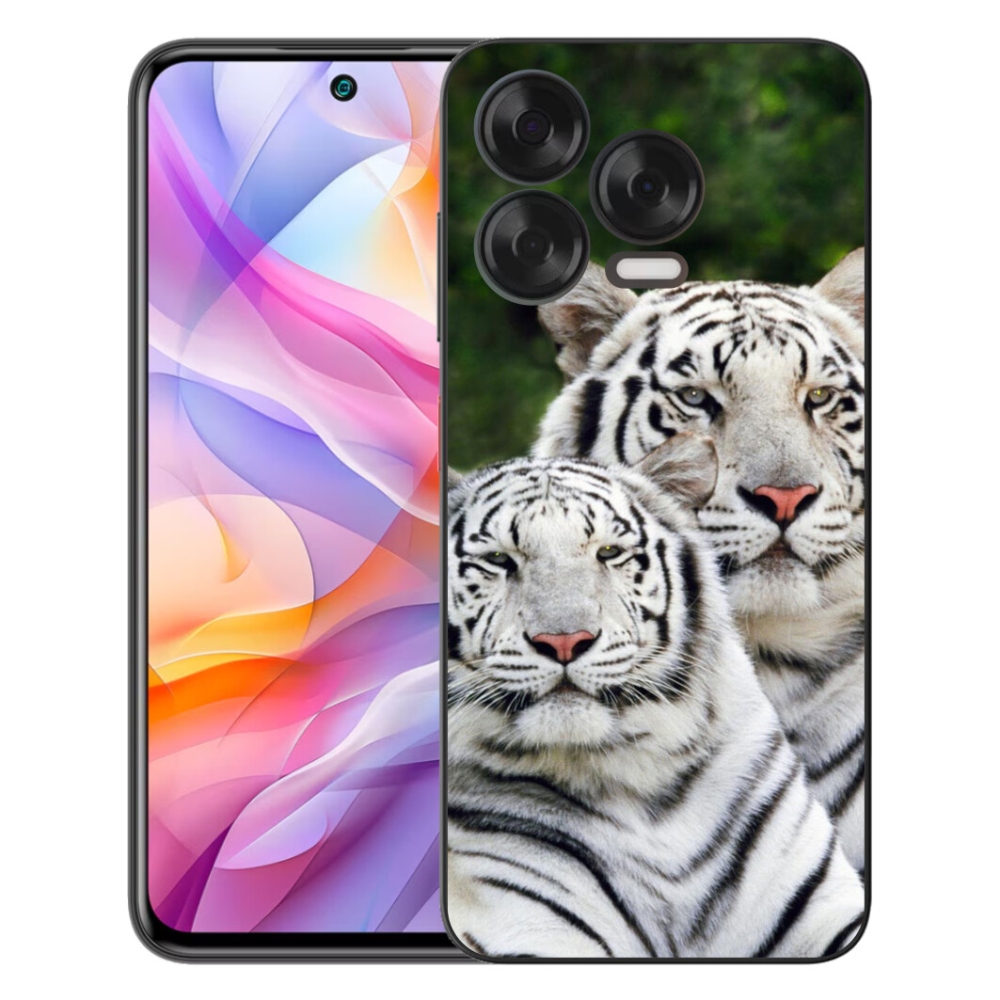 mmCase géltok a ZTE Blade V70 Vita készülékhez – fehér tigrisek
