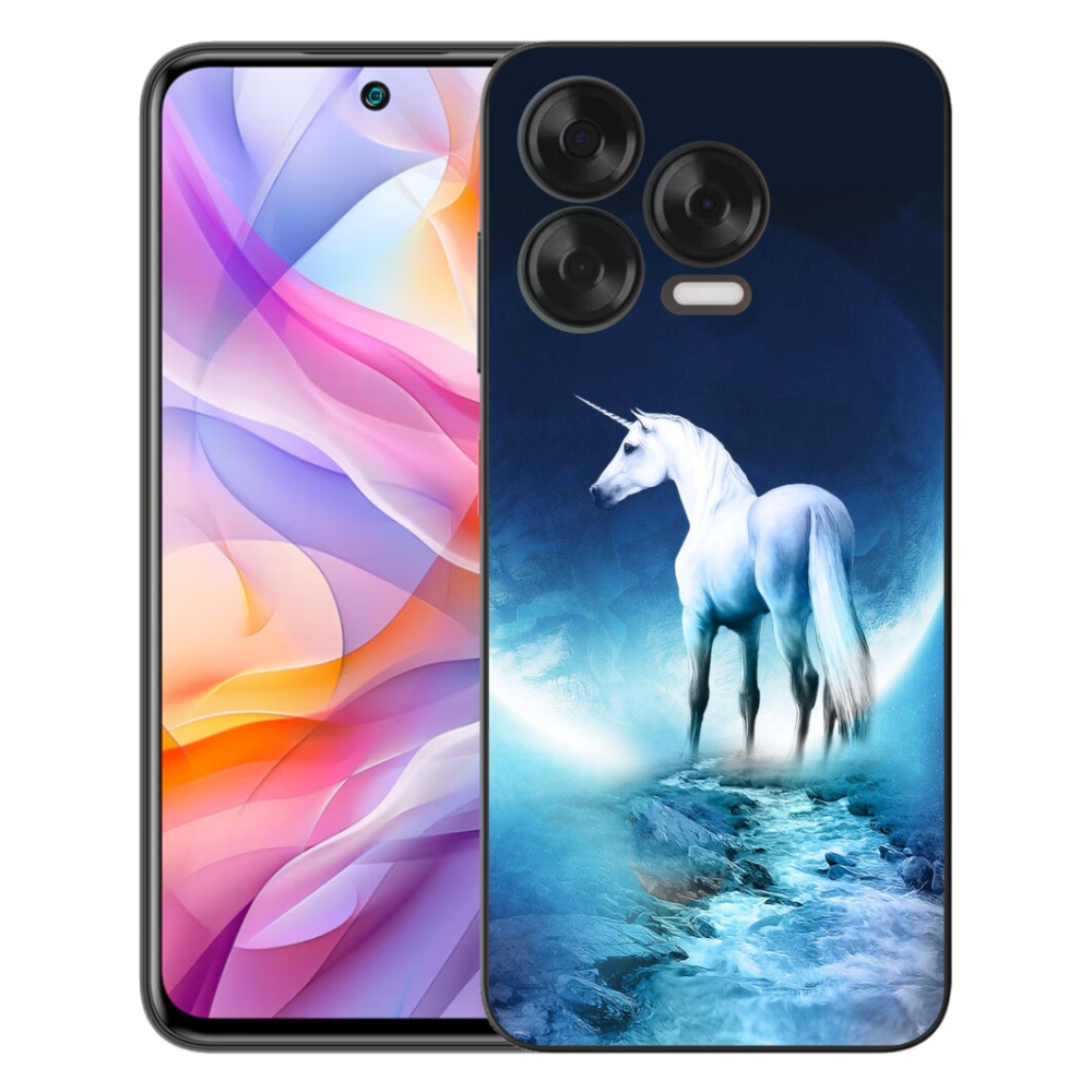 mmCase gél tok a ZTE Blade V70 Vita készülékhez – fehér egyszarvú