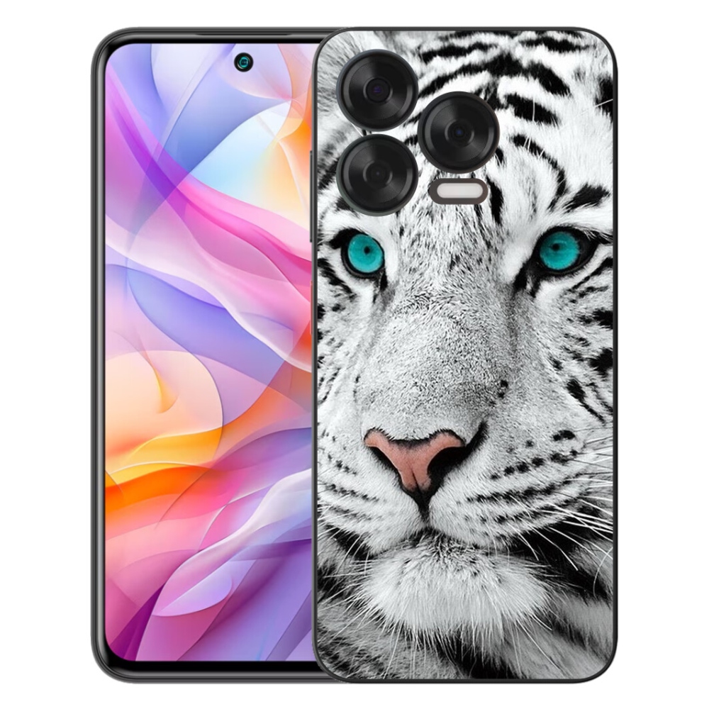 mmCase gél tok a ZTE Blade V70 Vita készülékhez – fehér tigris