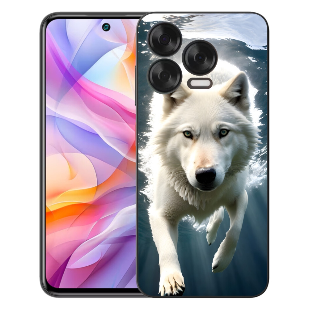 mmCase gél tok a ZTE Blade V70 Vita készülékhez – fehér farkas