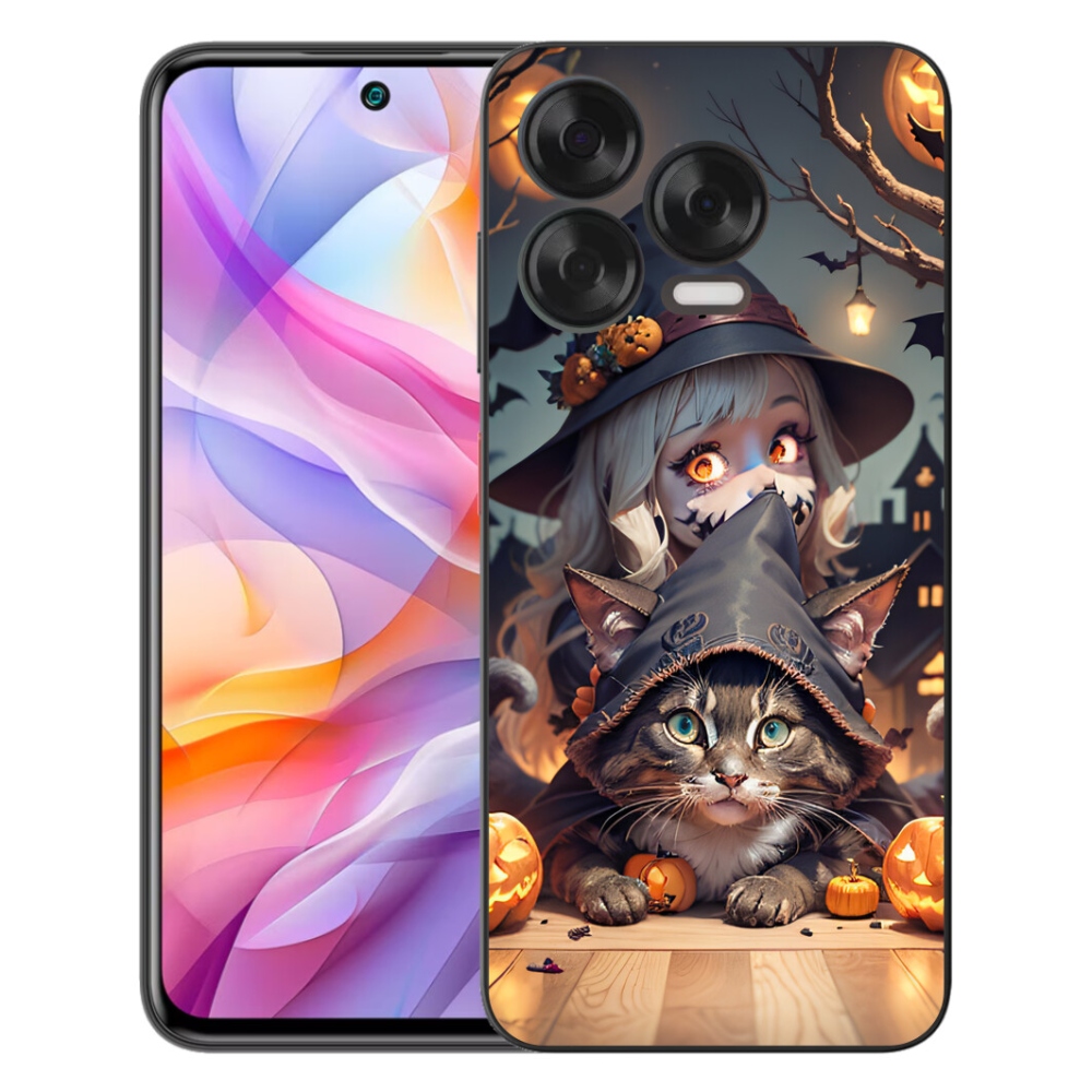 mmCase gél tok a ZTE Blade V70 Vita-hoz – boszorkány macskával