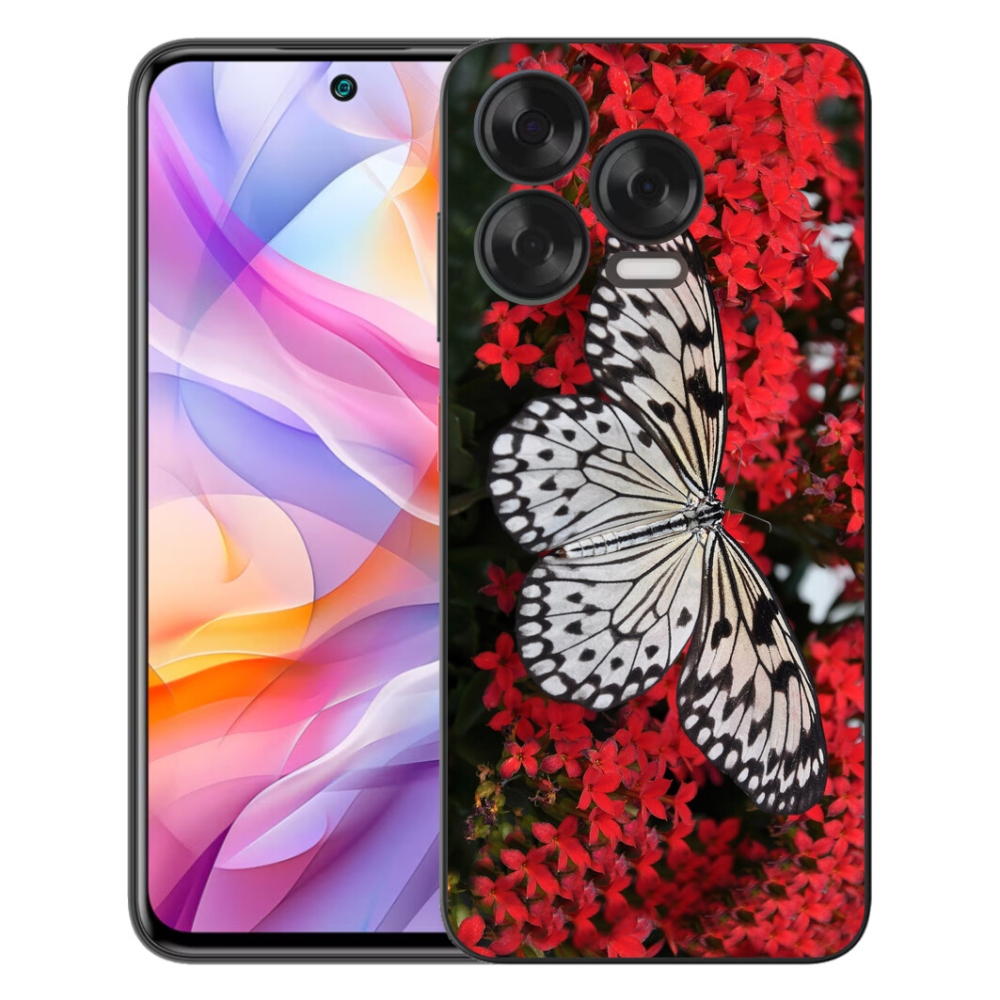 mmCase gél tok a ZTE Blade V70 Vita készülékhez – fekete-fehér pillangó 1