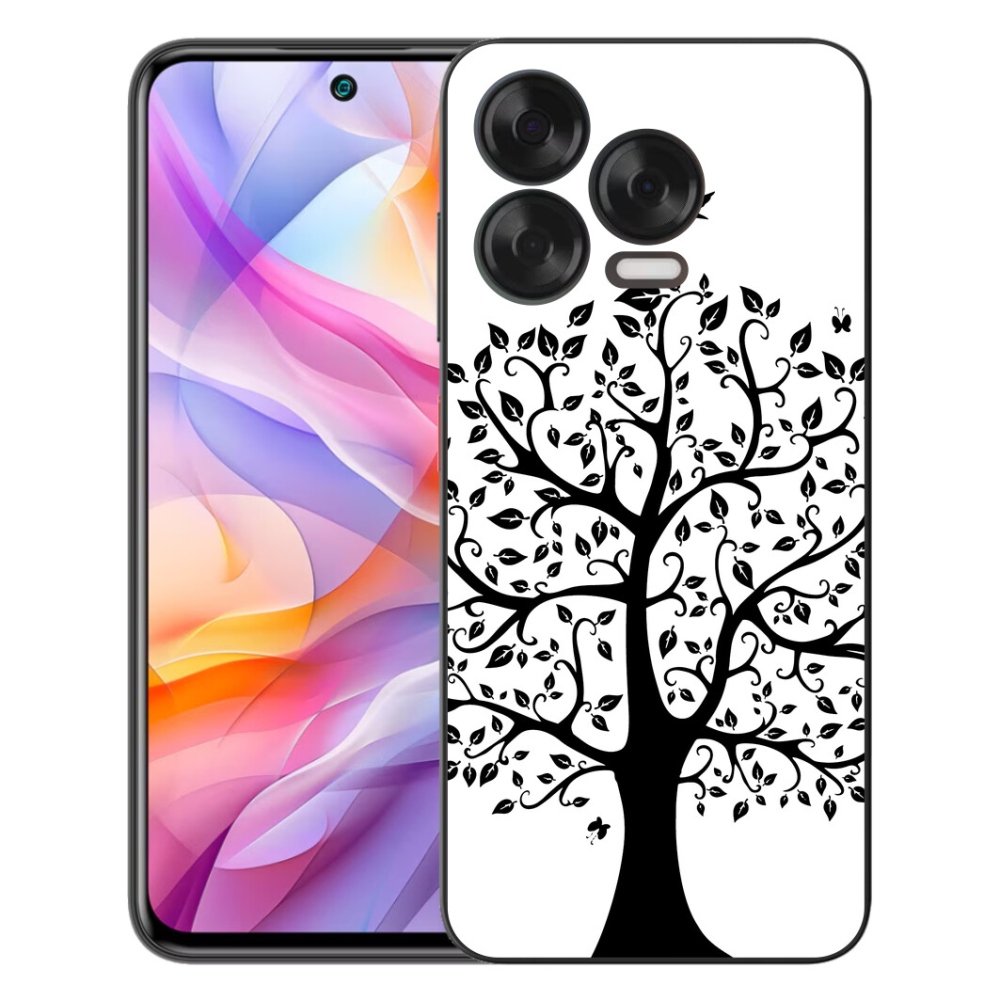 mmCase gél tok a ZTE Blade V70 Vita készülékhez – fekete-fehér fa
