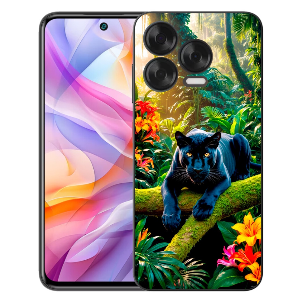 mmCase géltok a ZTE Blade V70 Vita-hoz – fekete párduc a dzsungelben