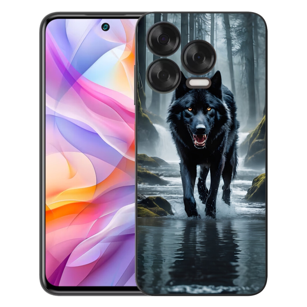 mmCase gél tok a ZTE Blade V70 Vita készülékhez – fekete farkas
