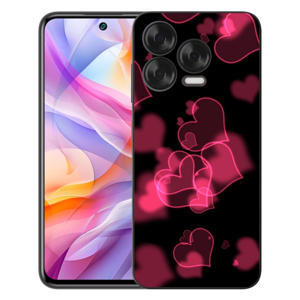 mmCase gél tok a ZTE Blade V70 Vita készülékhez – piros szívek