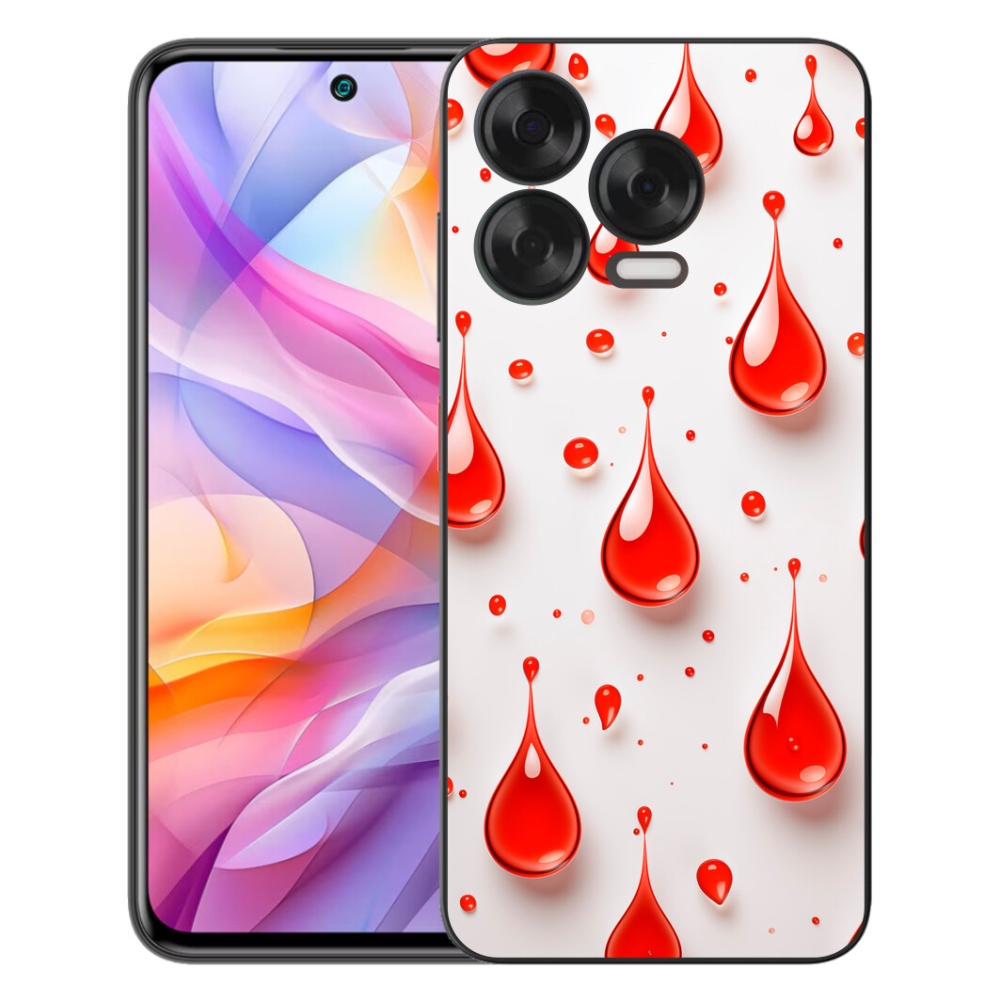 mmCase gél tok a ZTE Blade V70 Vita készülékhez – piros cseppek
