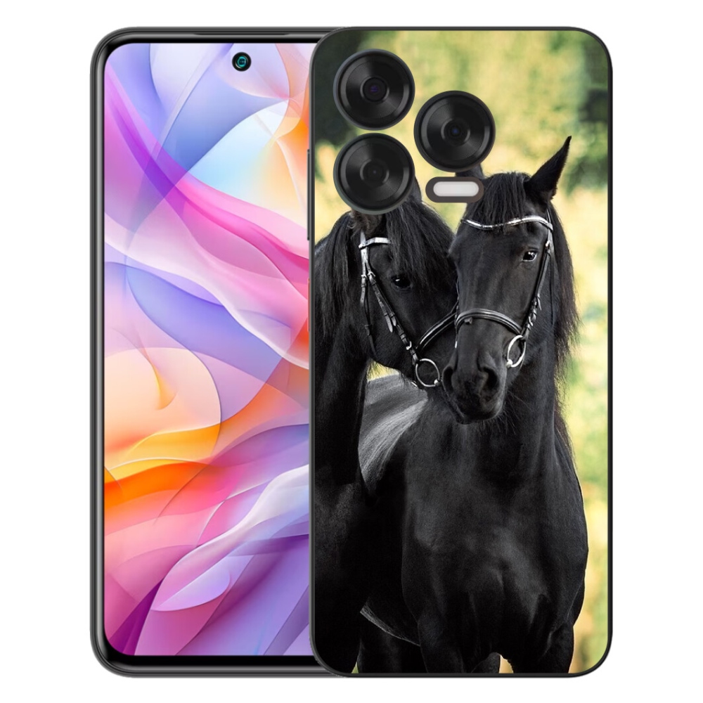 mmCase gél tok a ZTE Blade V70 Vita-hoz – két fekete ló