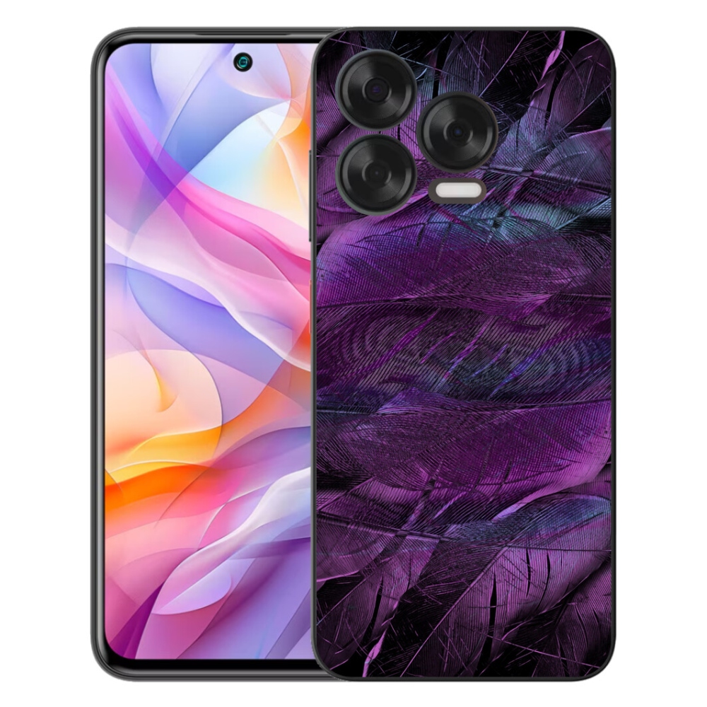 mmCase gél tok a ZTE Blade V70 Vita készülékhez – lila tollak