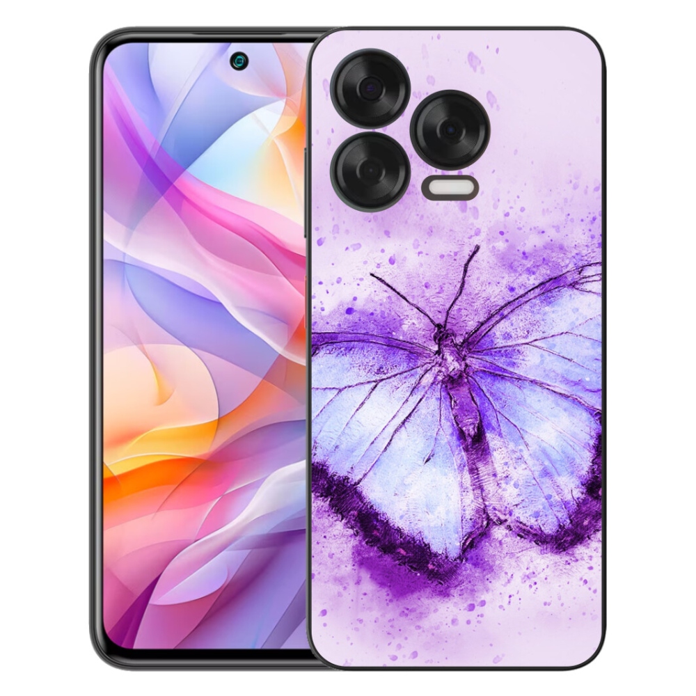 mmCase gél tok a ZTE Blade V70 Vita készülékhez – lila pillangó