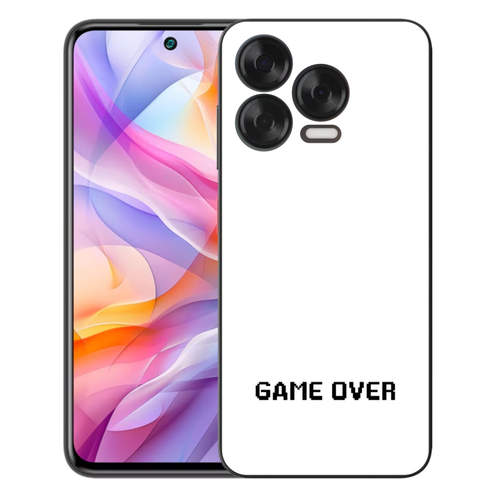 mmCase gél tok a ZTE Blade V70 Vita-hoz – „game over” fehér háttérrel