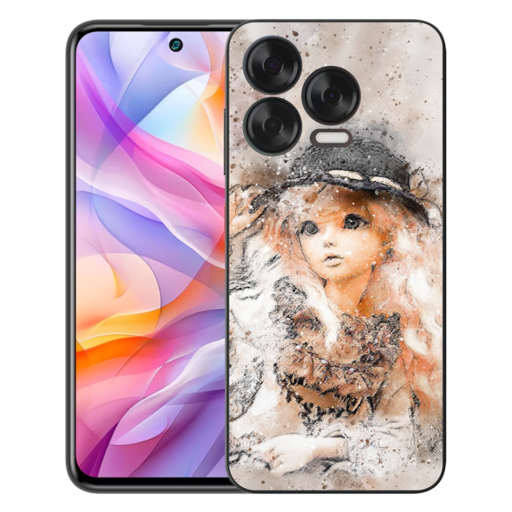 mmCase gél tok a ZTE Blade V70 Vita-hoz – kalapos kislány