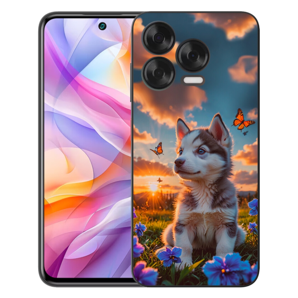 mmCase gél tok a ZTE Blade V70 Vita-hoz – husky naplementekor