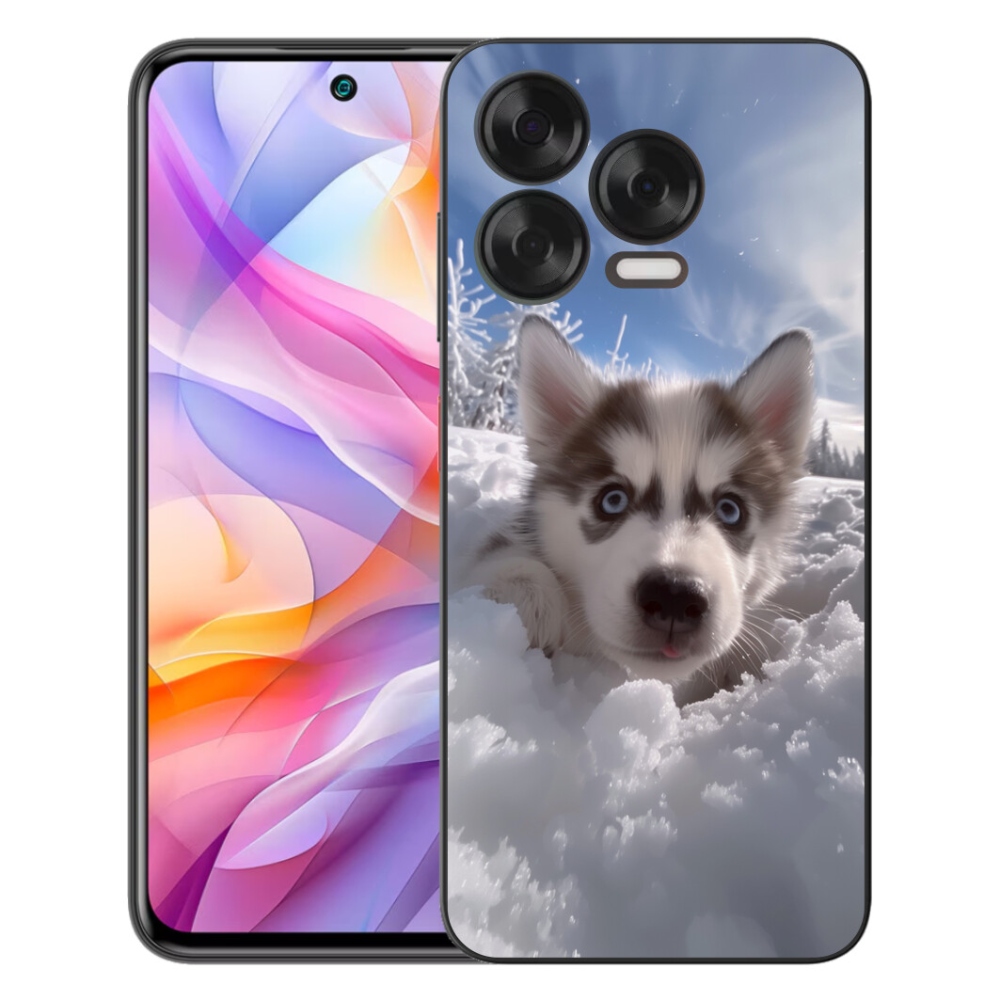 mmCase géltok a ZTE Blade V70 Vita készülékhez – husky a hóban
