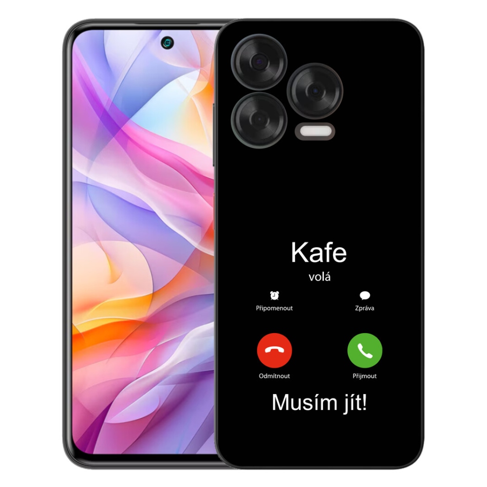mmCase gél tok a ZTE Blade V70 Vita-hoz – kávé színű, fekete háttérrel