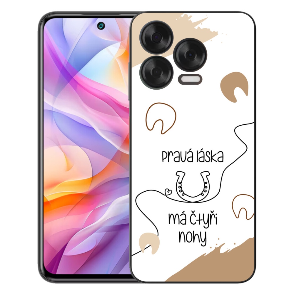 mmCase gél tok a ZTE Blade V70 Vita-hoz – ló motívum, fehér háttér