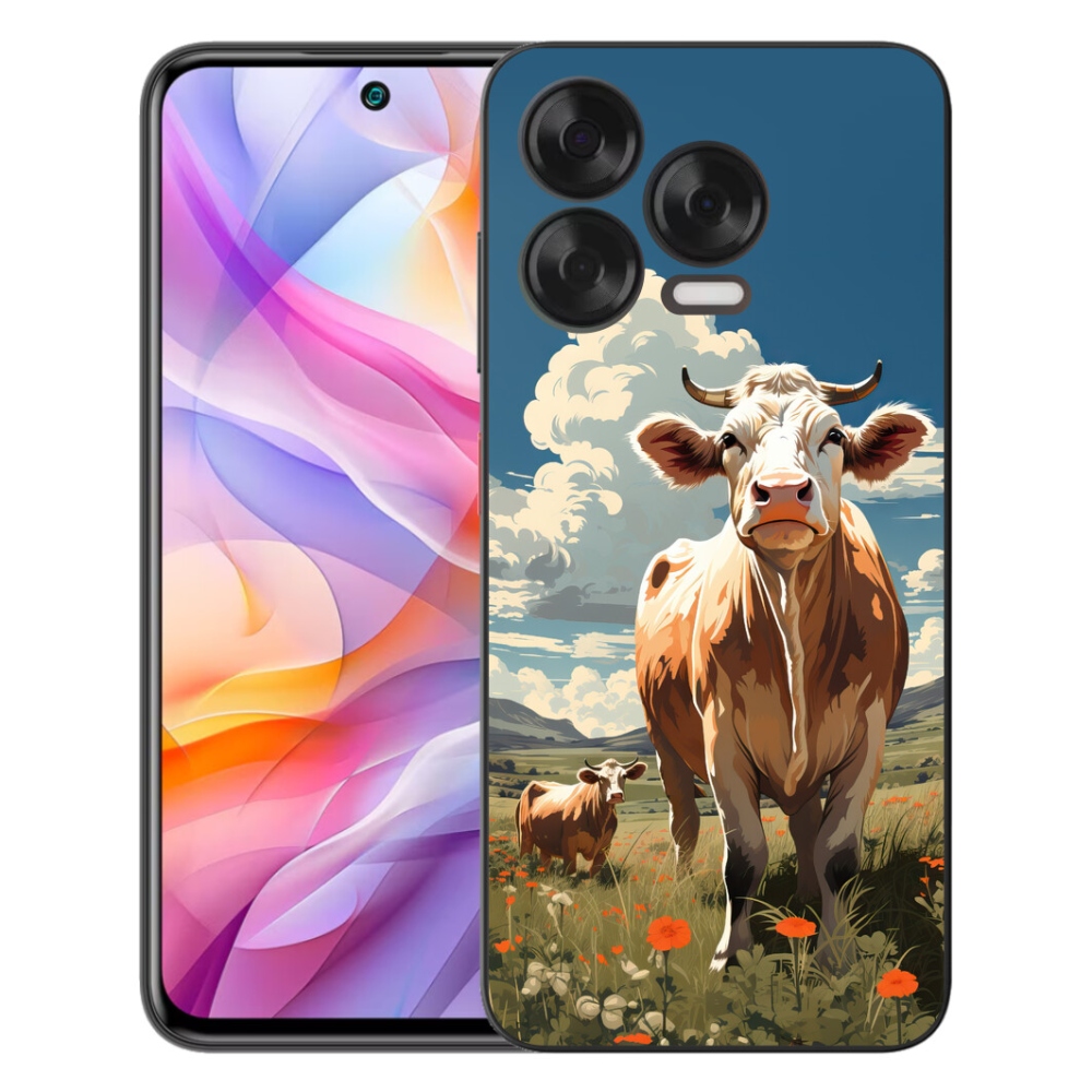 mmCase gél tok a ZTE Blade V70 Vita készülékhez – tehenek a réten