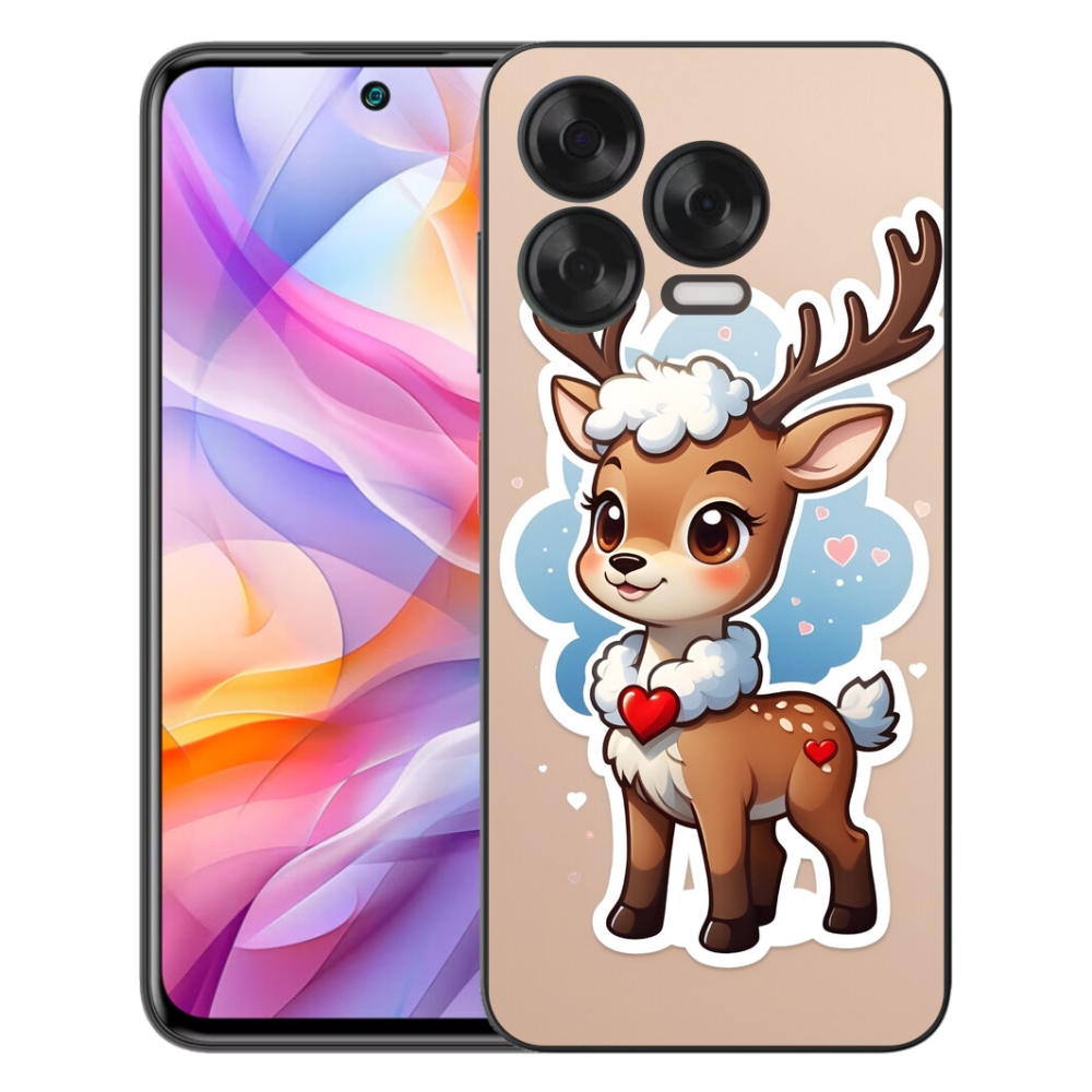mmCase gélhuzat a ZTE Blade V70 Vita készülékhez – rajzolt rénszarvas