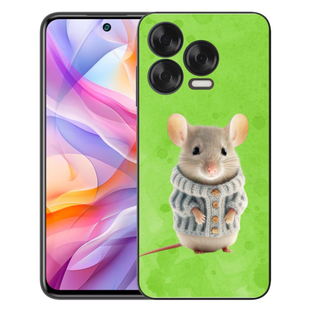 mmCase gélhuzat a ZTE Blade V70 Vita-hoz – egér pulóverben