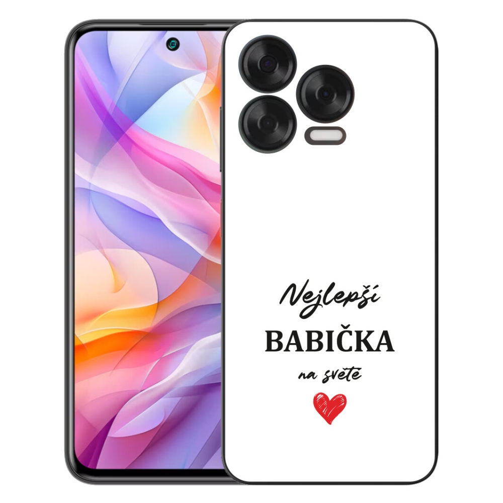 mmCase gél tok a ZTE Blade V70 Vita-hoz – „A legjobb nagymama” 1, fehér háttérrel