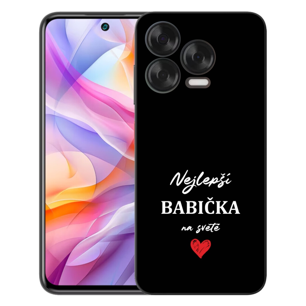 mmCase gél tok a ZTE Blade V70 Vita-hoz – „A legjobb nagymama 1” fekete háttérrel