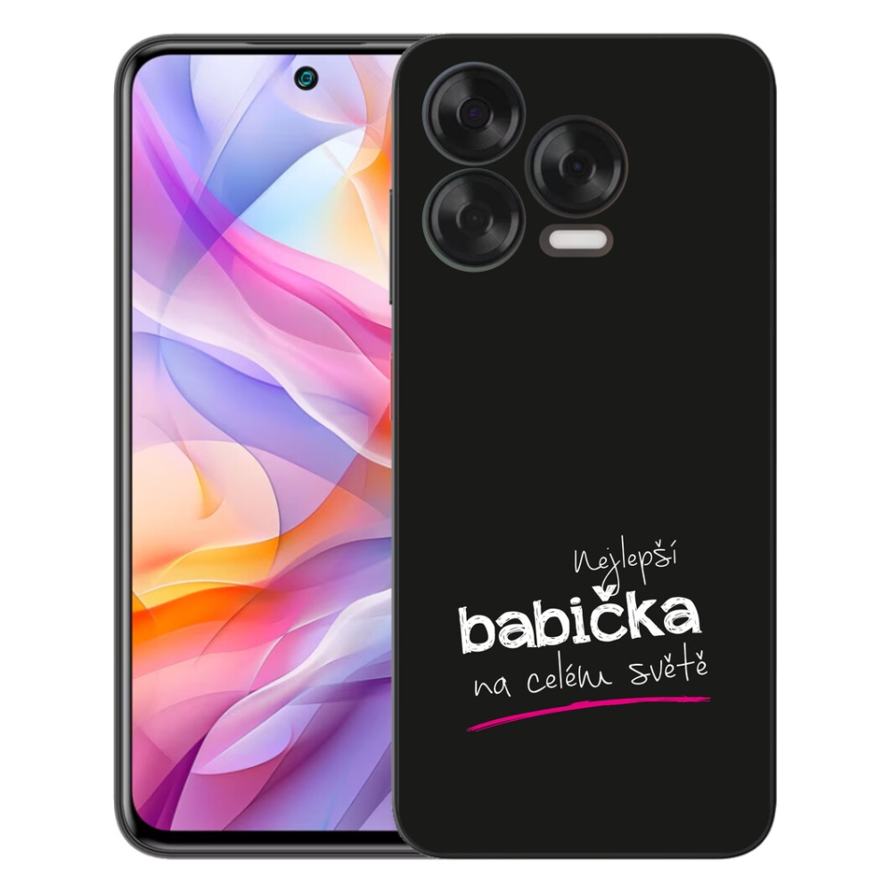 mmCase gél tok a ZTE Blade V70 Vita-hoz – a legjobb nagymama 4, fekete háttérrel