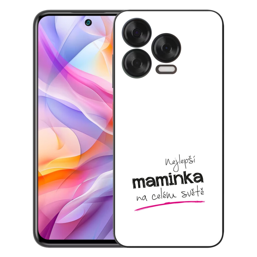 mmCase géltok a ZTE Blade V70 Vita-hoz – „A legjobb anyuka” felirattal, fehér háttérrel