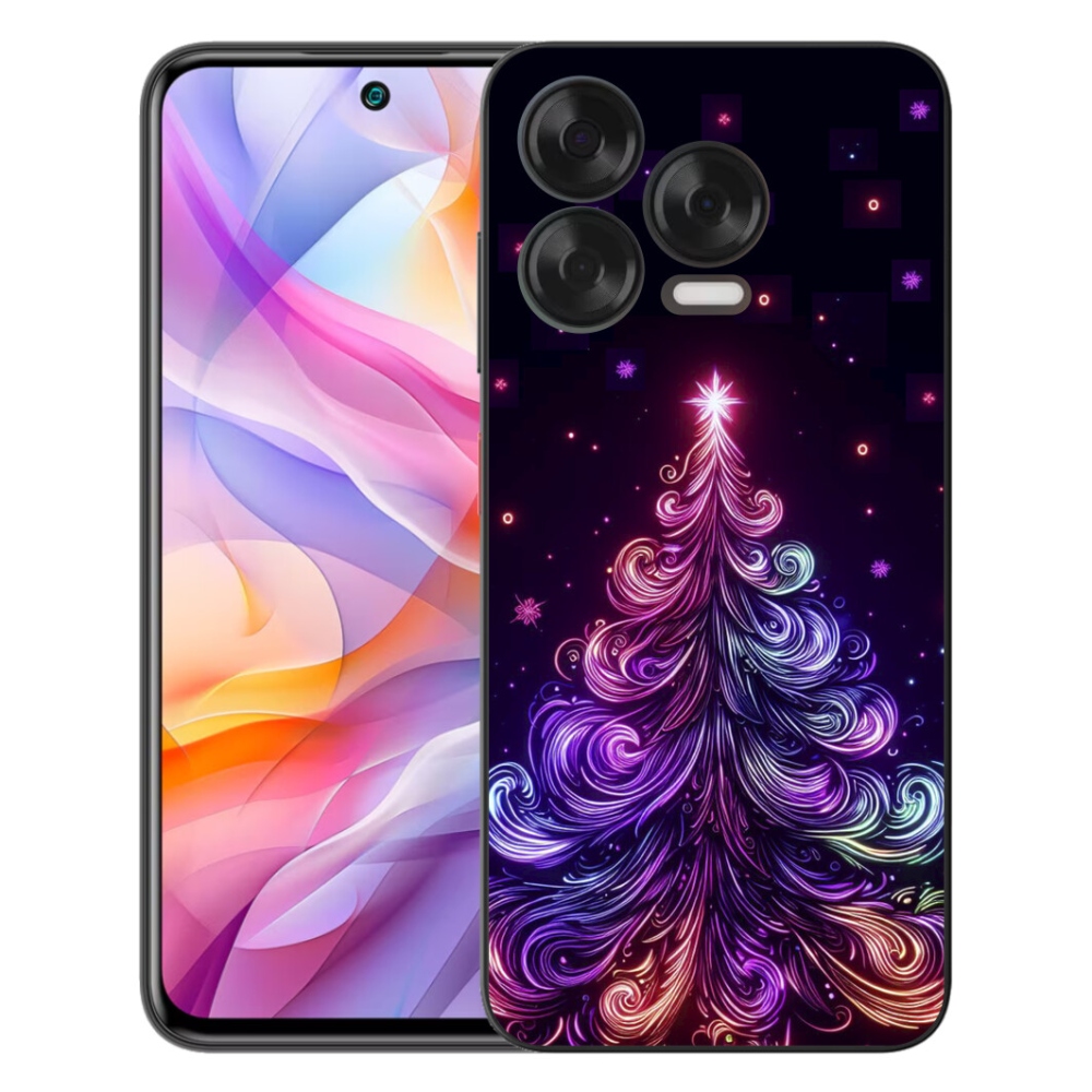 mmCase gél tok a ZTE Blade V70 Vita készülékhez – neon karácsonyfa 1
