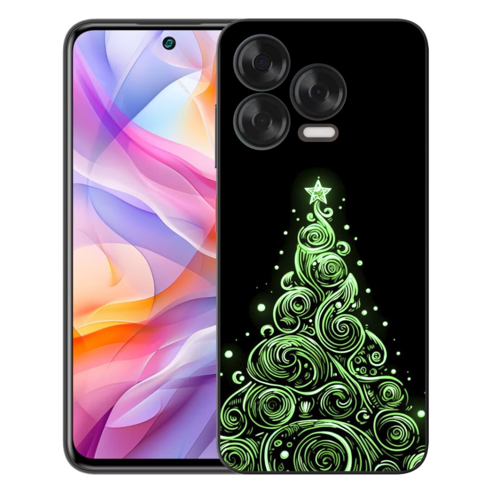 mmCase gél tok a ZTE Blade V70 Vita-hoz – neon karácsonyfa 3