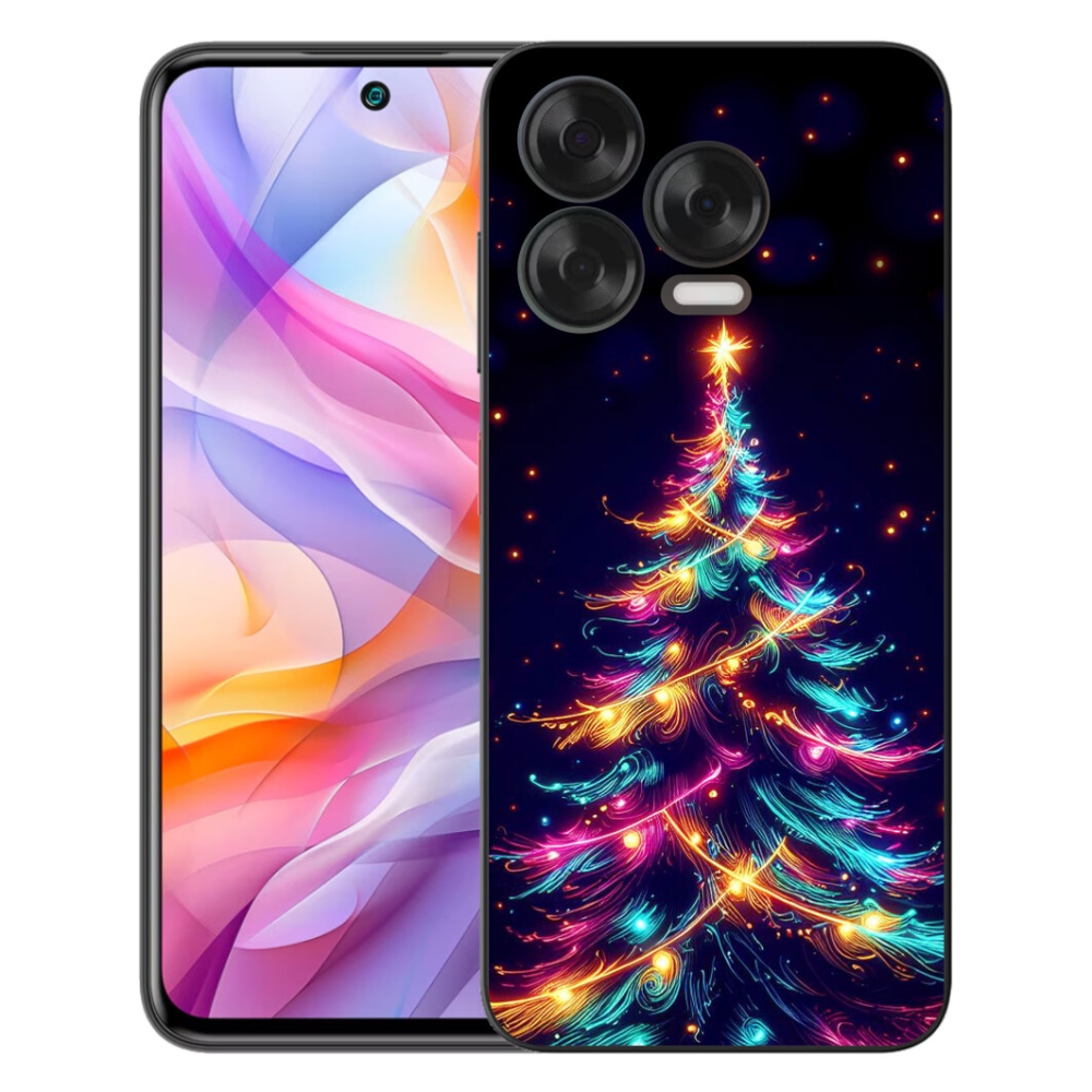 mmCase gél tok a ZTE Blade V70 Vita készülékhez – neon karácsonyfa