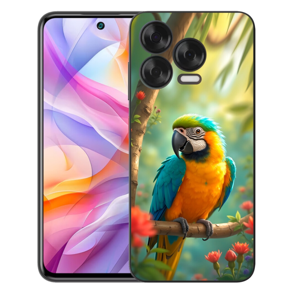 mmCase géltok a ZTE Blade V70 Vita készülékhez – kék-sárga ara papagáj