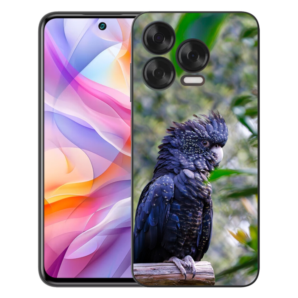 mmCase géltok a ZTE Blade V70 Vita készülékhez – fekete kakadu papagáj