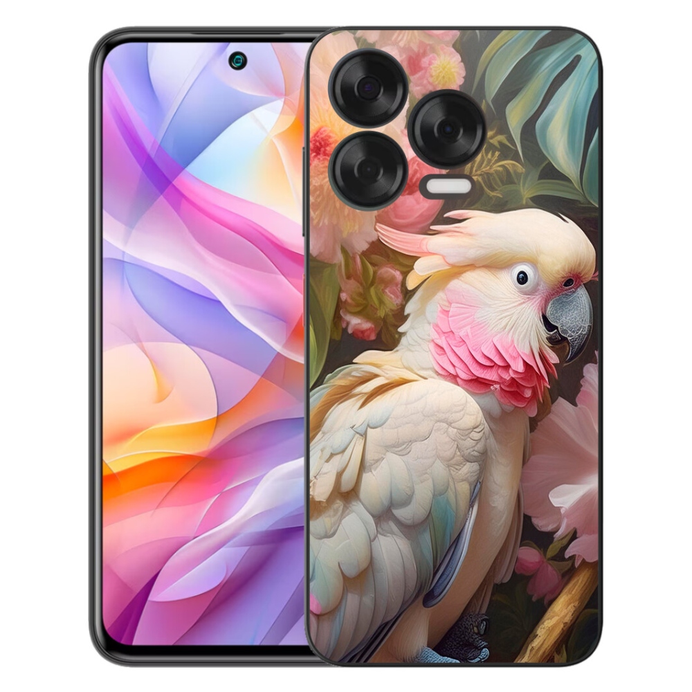 mmCase gélhuzat a ZTE Blade V70 Vita-hoz – rózsaszín kakadu papagáj 2
