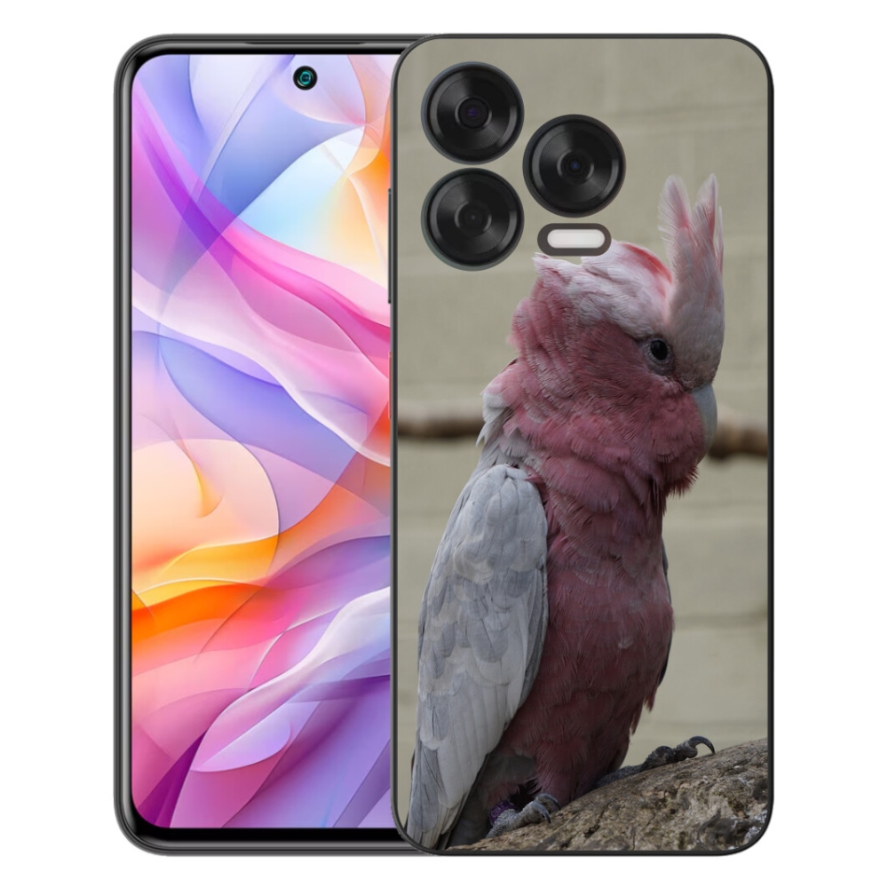 mmCase géltok a ZTE Blade V70 Vita készülékhez – rózsaszín kakadu papagáj