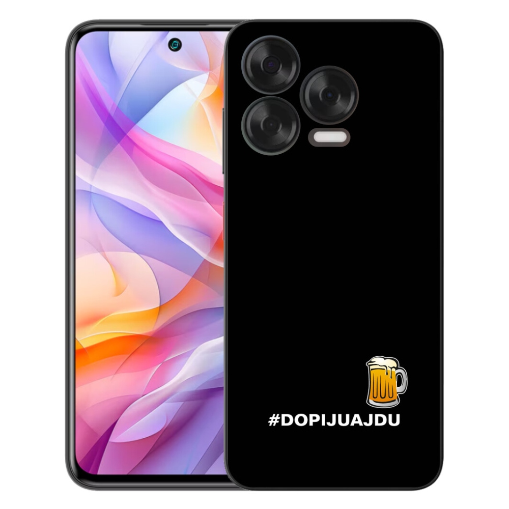 mmCase gél tok a ZTE Blade V70 Vita készülékhez – sörös motívum, 1. változat, fekete háttér