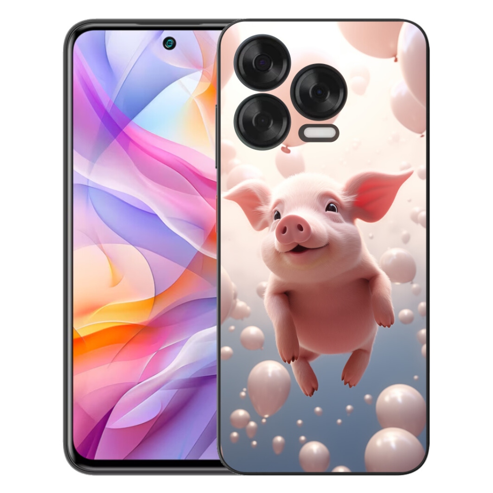 mmCase gélhuzat a ZTE Blade V70 Vita-hoz – malacka léggömbökkel
