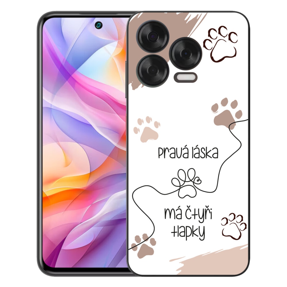 mmCase géltok a ZTE Blade V70 Vita készülékhez – kutyás motívum, 1 db, fehér háttérrel