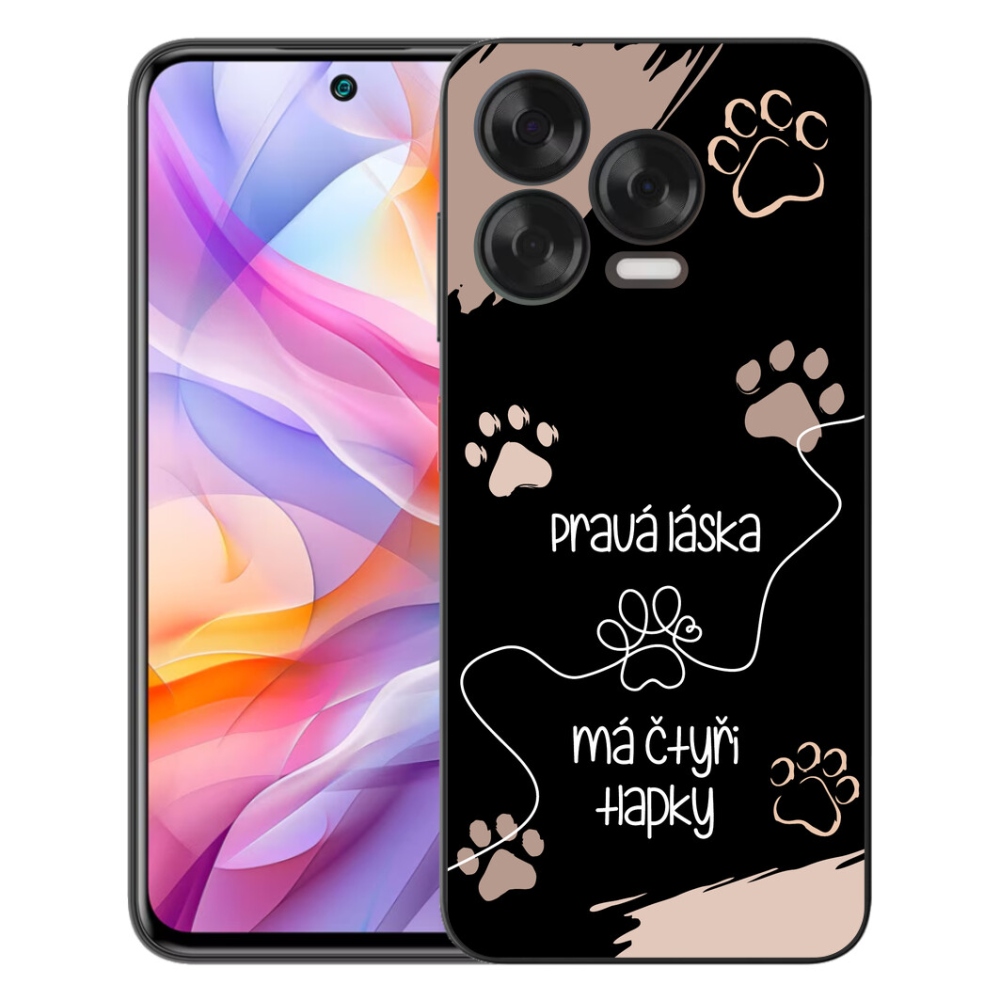 mmCase gél tok a ZTE Blade V70 Vita-hoz – kutyás motívum 1, fekete háttérrel